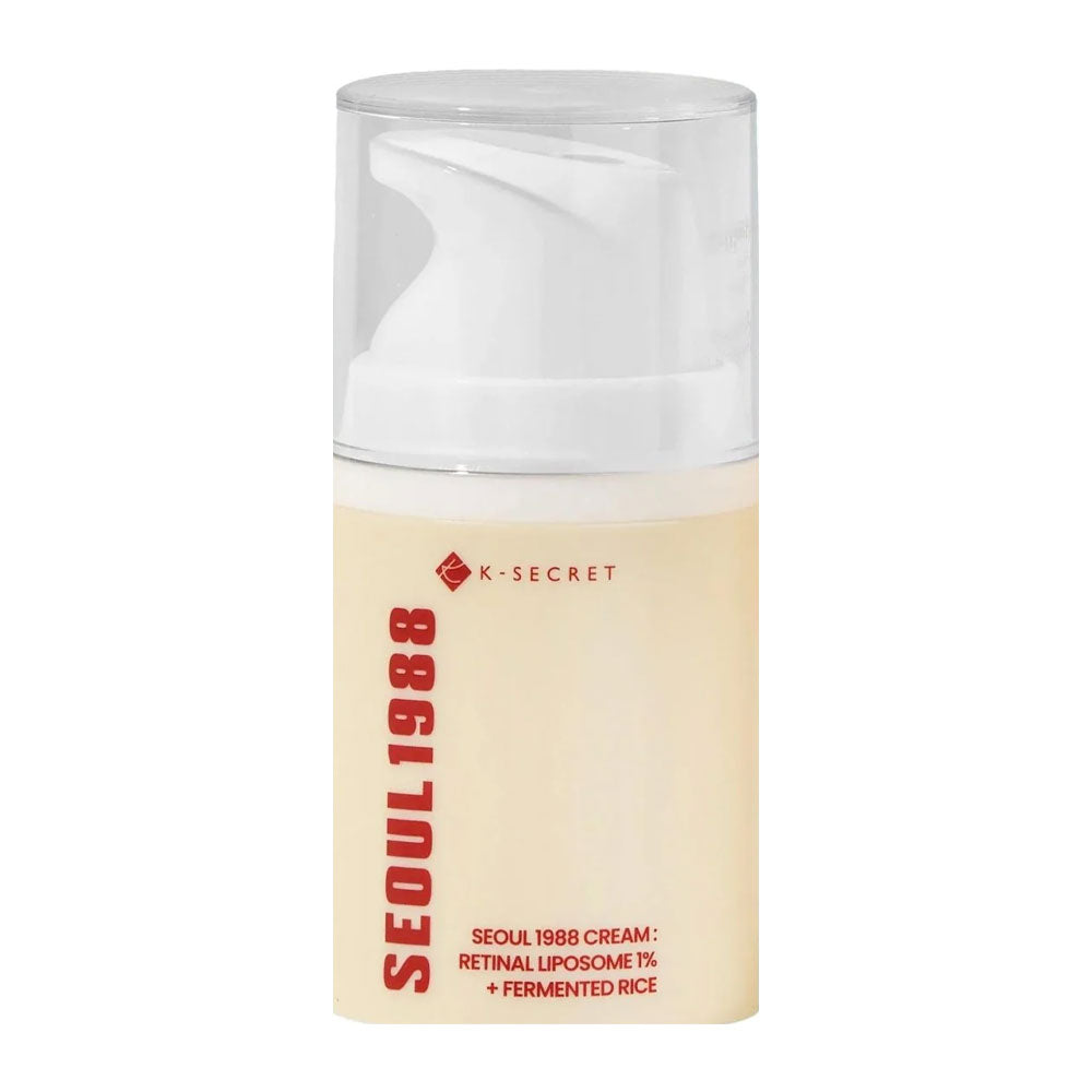 KSECRET SEOUL 1988 Cream: Retinal Liposome 1% + Fermented Rice - Peaches&Creme Shop Korean Skincare Malta