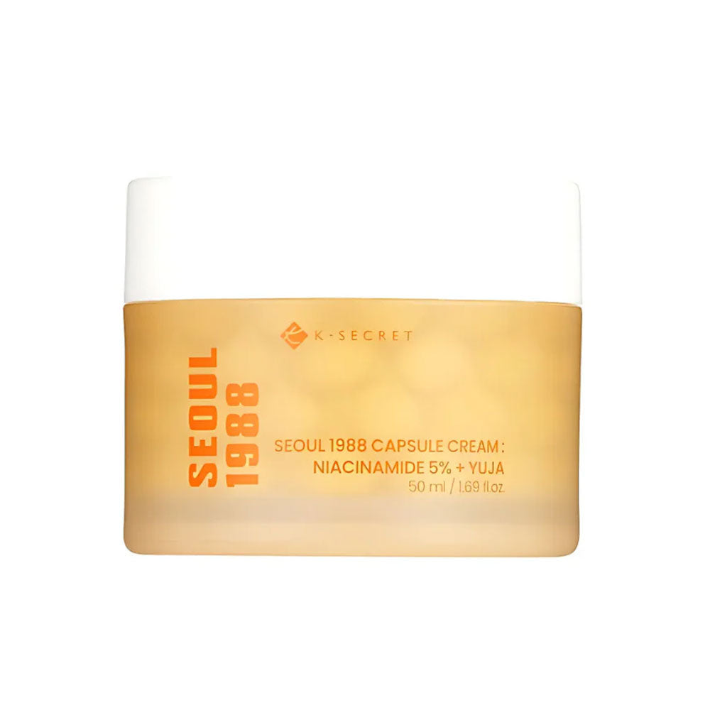 KSECRET Seoul 1988 Capsule Cream: Niacinamide 5% + Yuja - Peaches&Creme Shop Korean Skincare Malta