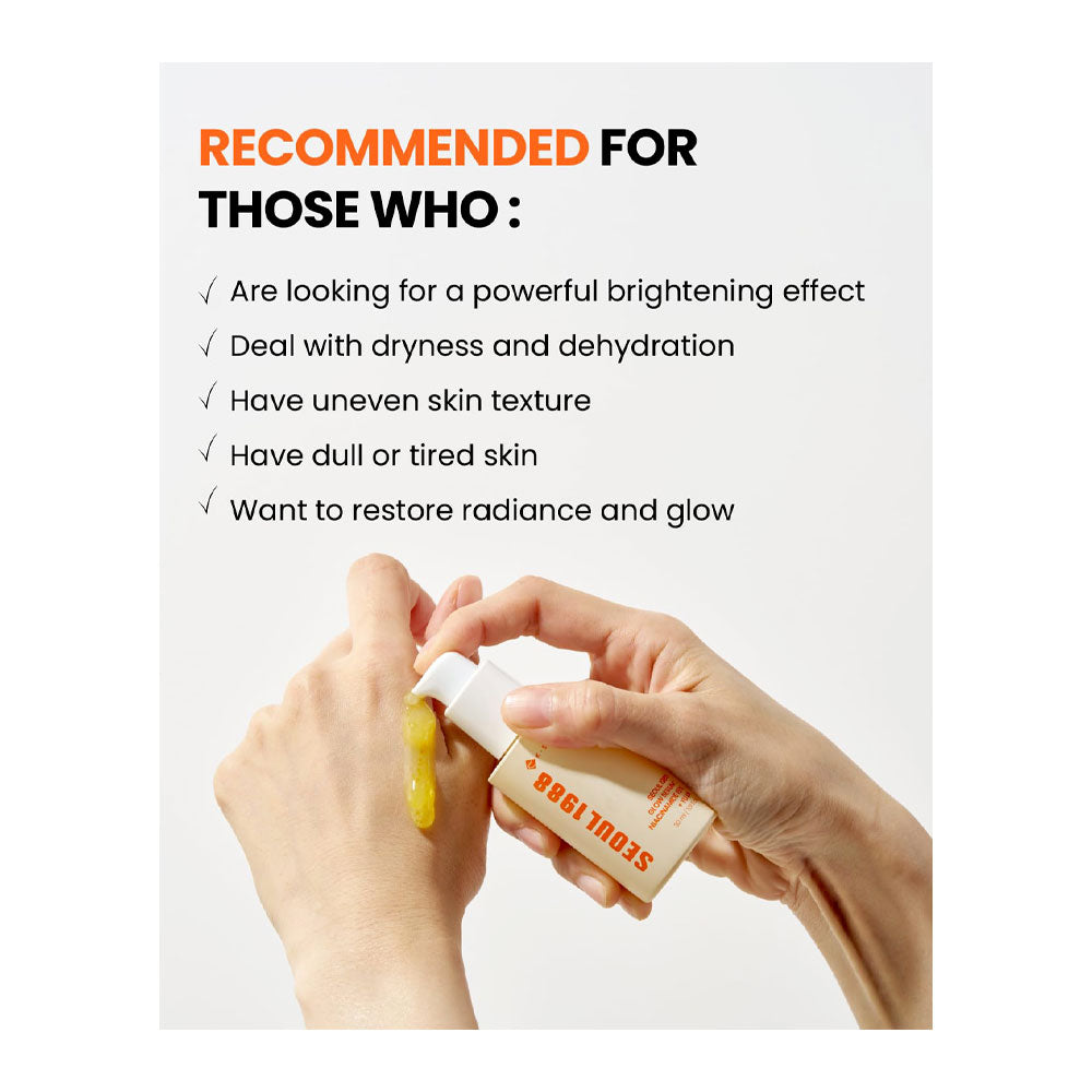 KSECRET Seoul 1988 Glow Serum: Niacinamide 15% + Yuja - Peaches&Creme Shop Korean Skincare Malta