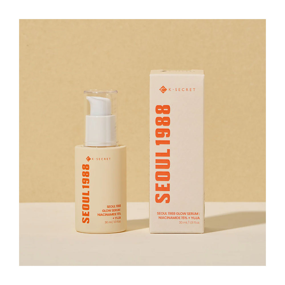 KSECRET Seoul 1988 Glow Serum: Niacinamide 15% + Yuja - Peaches&Creme Shop Korean Skincare Malta