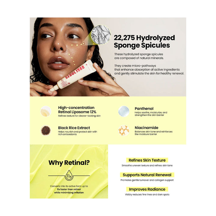 KSECRET SEOUL 1988 Advanced Shot: Retinal Liposome 12% + Black Rice