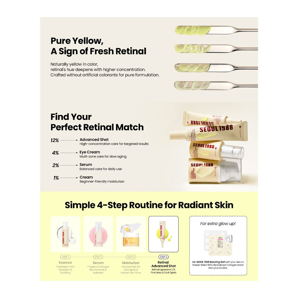 KSECRET SEOUL 1988 Advanced Shot: Retinal Liposome 12% + Black Rice