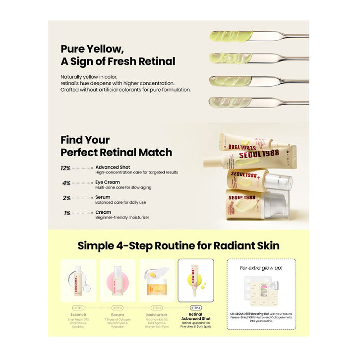 KSECRET SEOUL 1988 Advanced Shot: Retinal Liposome 12% + Black Rice