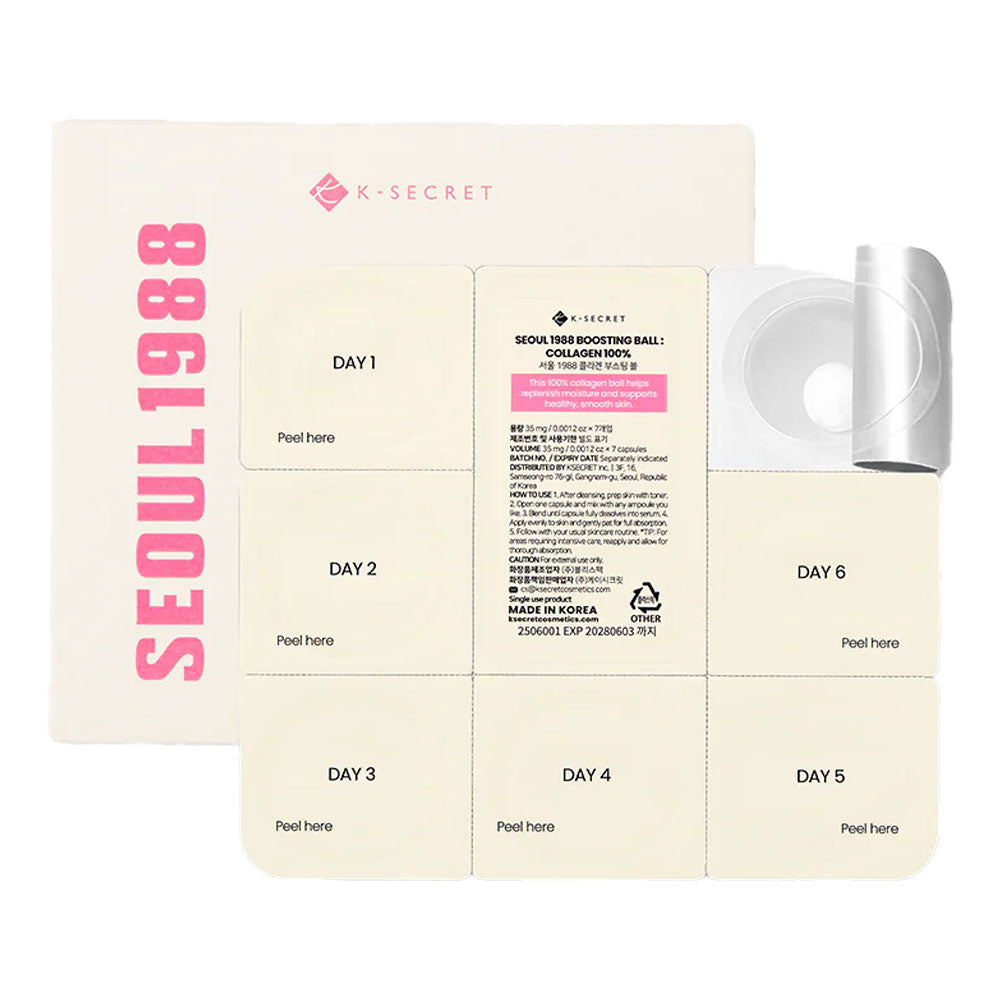 KSECRET Seoul 1988 Boosting Ball : Collagen 100% - Peaches&Creme Shop Korean Skincare Malta