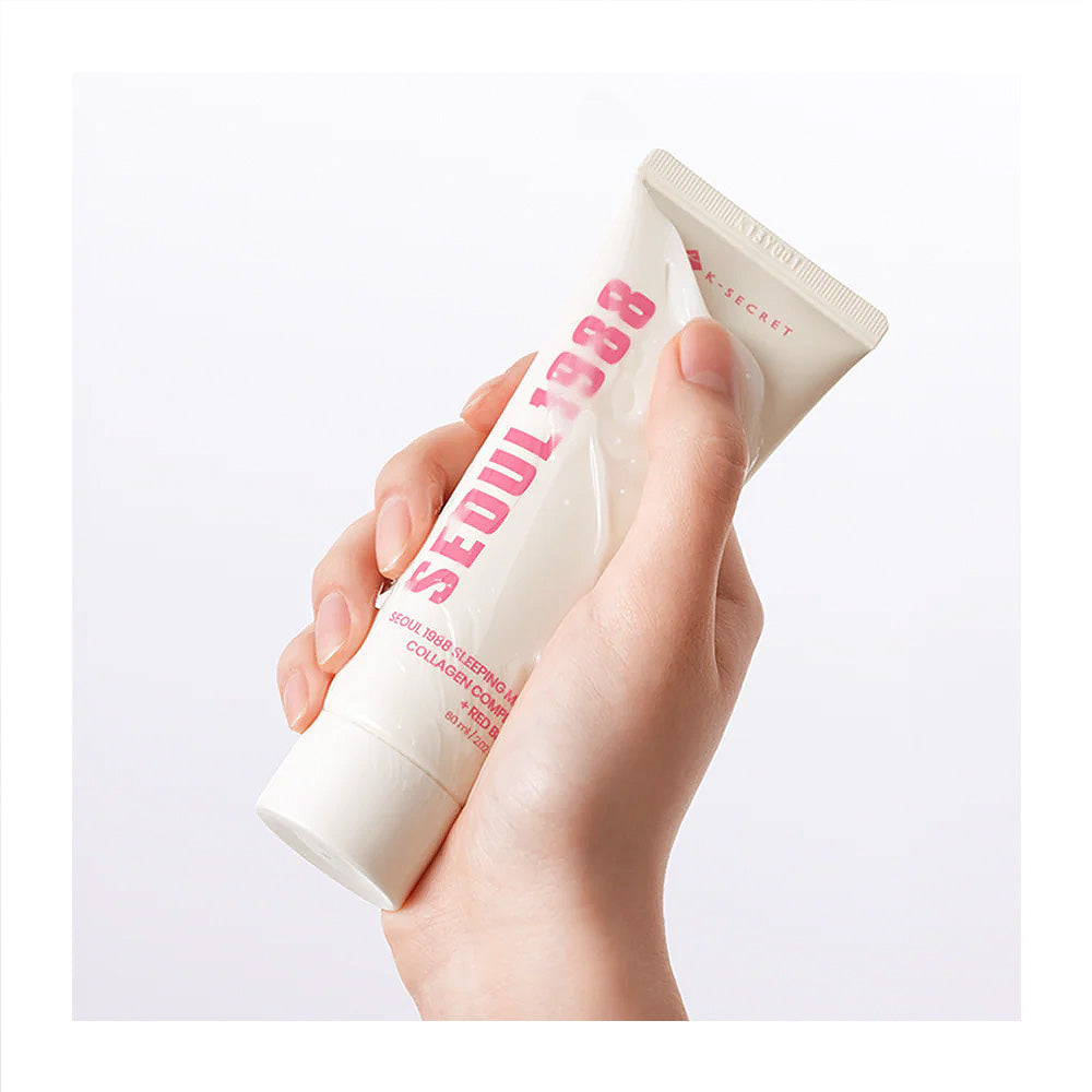 KSECRET Seoul 1988 Sleeping Mask: Collagen Complex 7 + Red Bean - Peaches&Creme Shop Korean Skincare Malta