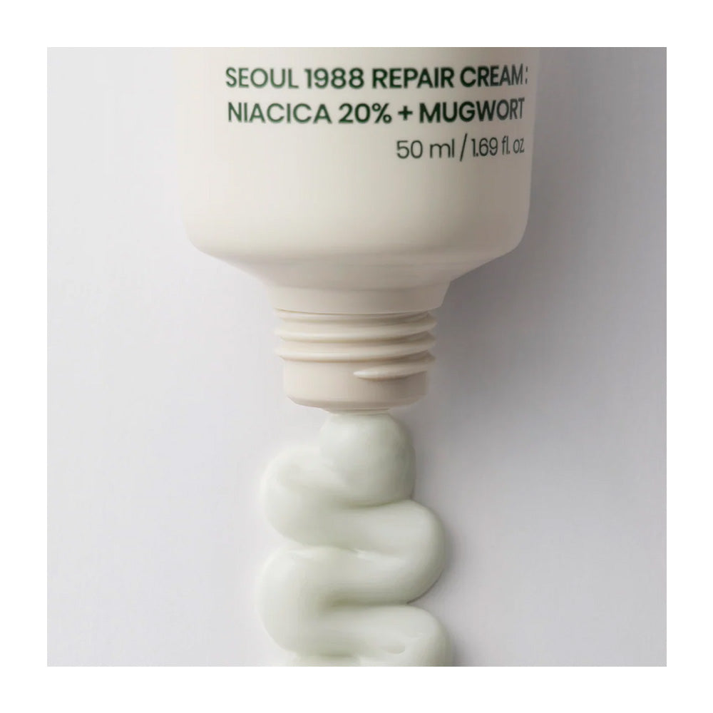 KSECRET Seoul 1988 Repair Cream: Niacica 20% + Mugwort - Peaches&amp;Creme Shop Korean Skincare Malta