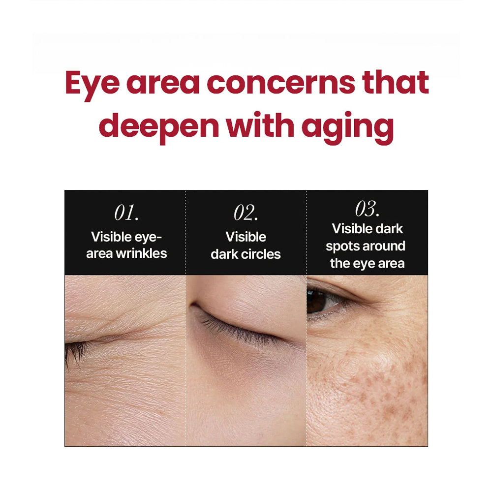 A skincare infographic on a white background with red headline text reading &