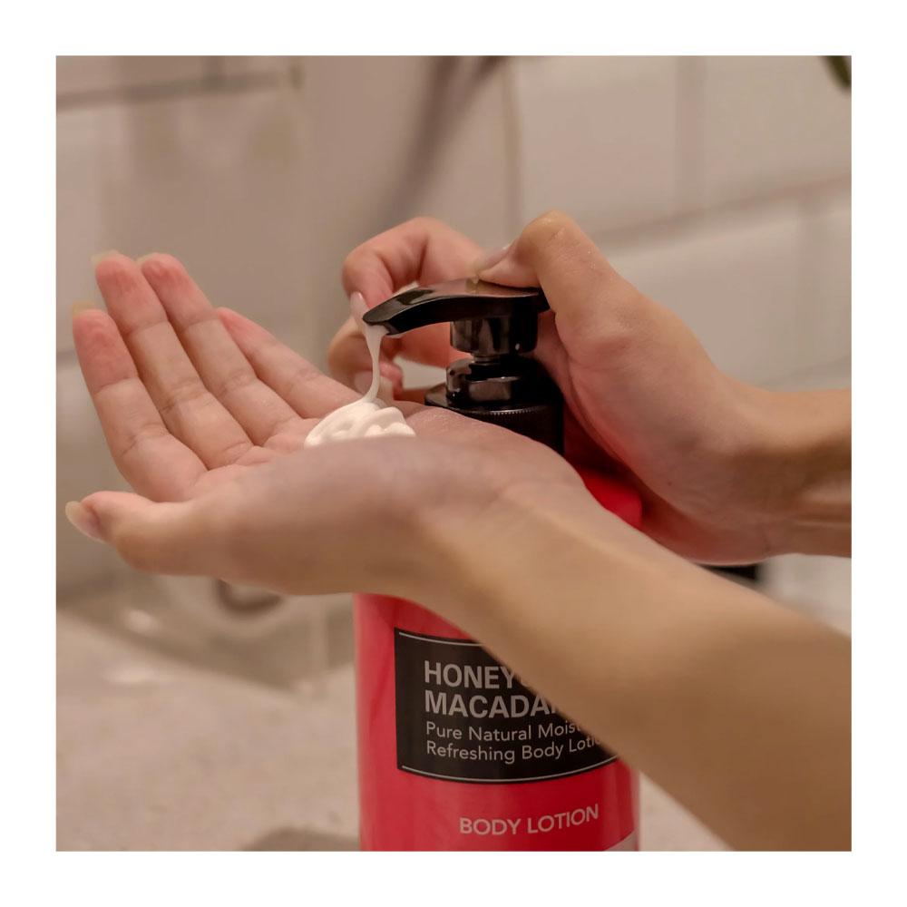 KUNDAL Honey & Macadamia Body Lotion - Peaches&Creme Shop Korean Skincare Malta