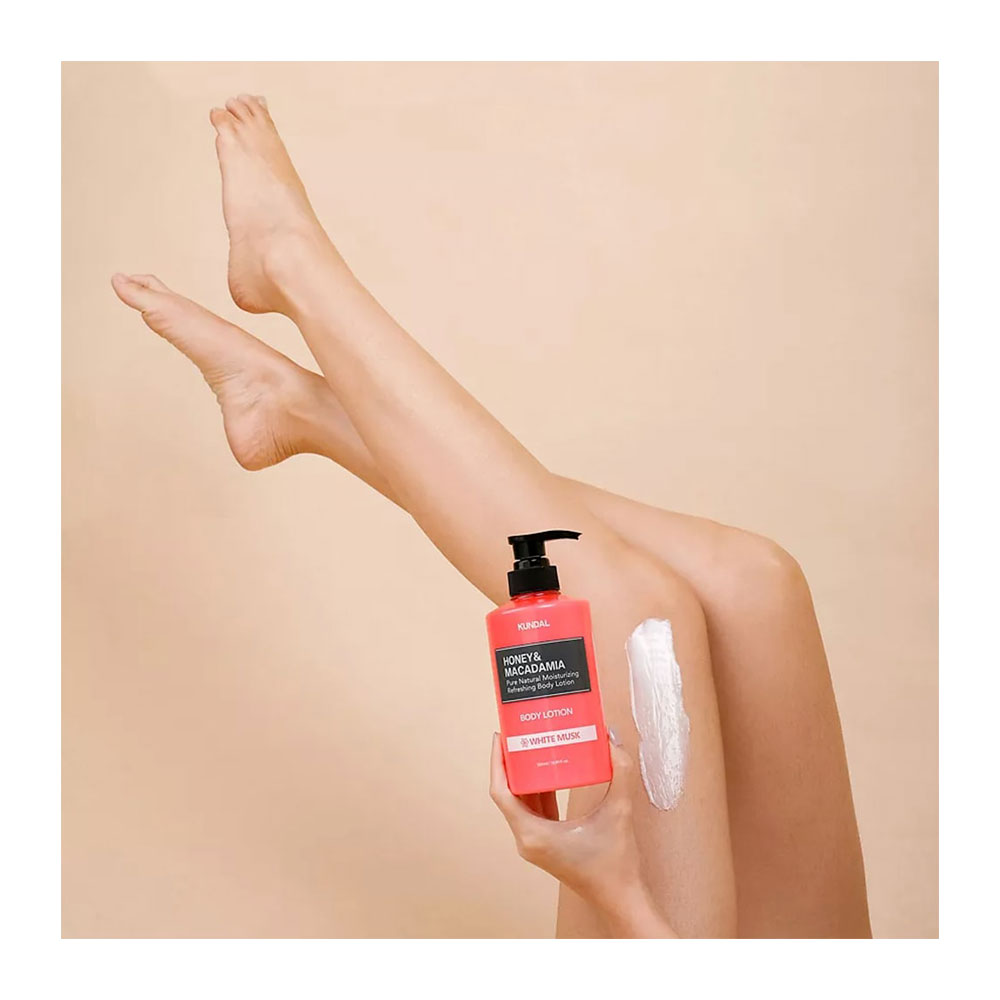 KUNDAL Honey & Macadamia Body Lotion - Peaches&Creme Shop Korean Skincare Malta