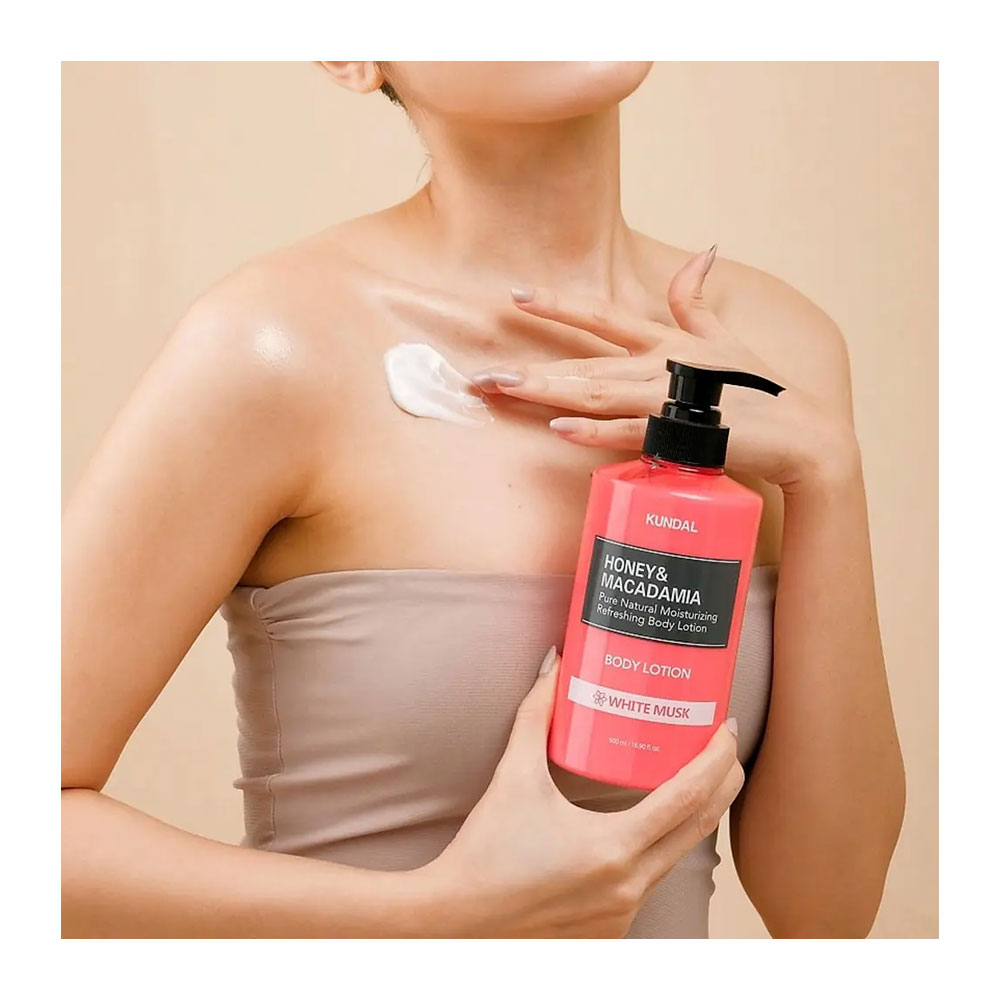 KUNDAL Honey & Macadamia Body Lotion - Peaches&Creme Shop Korean Skincare Malta