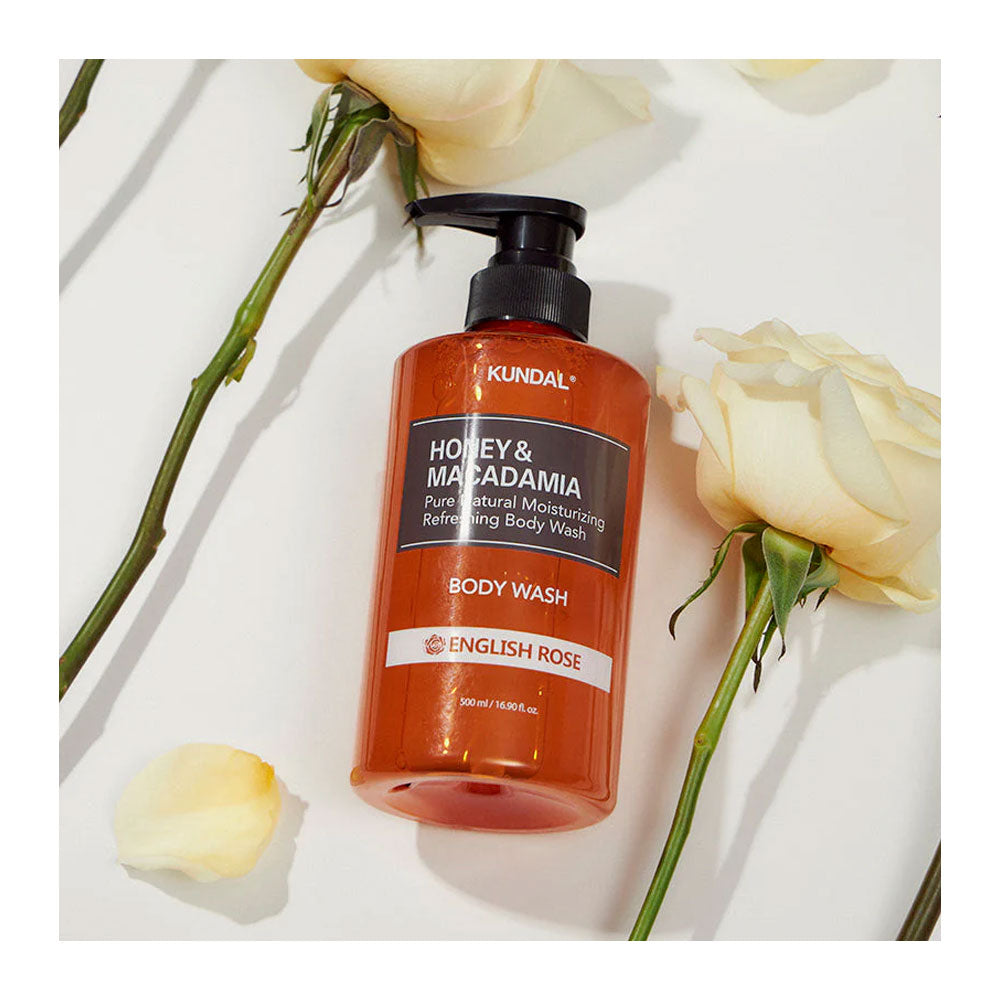 KUNDAL Honey & Macadamia Body Wash - Peaches&Creme Shop Korean Skincare Malta
