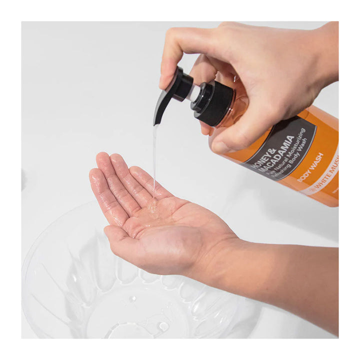 KUNDAL Honey & Macadamia Body Wash - Peaches&Creme Shop Korean Skincare Malta