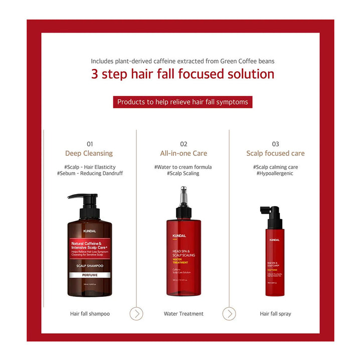 KUNDAL Caffeine Shampoo - Peaches&Creme Shop Korean Skincare Malta