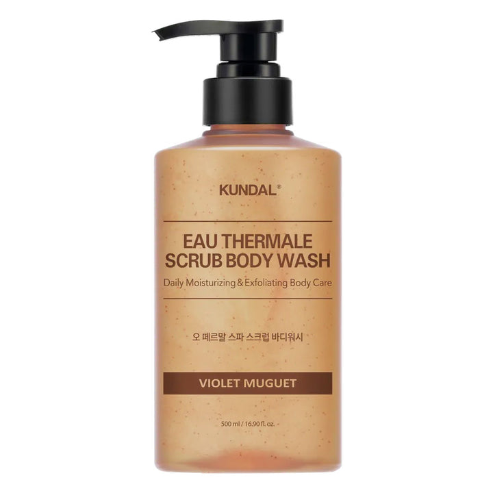 KUNDAL Eau Thermale Scrub Body Wash - Peaches&Creme Shop Korean Skincare Malta