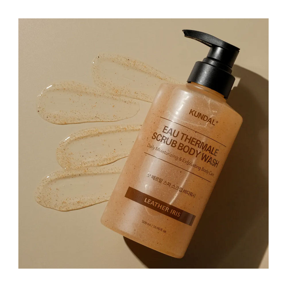 KUNDAL Eau Thermale Scrub Body Wash - Peaches&Creme Shop Korean Skincare Malta