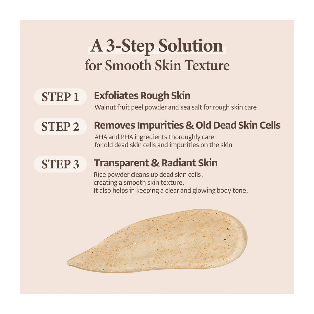 KUNDAL Eau Thermale Scrub Body Wash - Peaches&Creme Shop Korean Skincare Malta