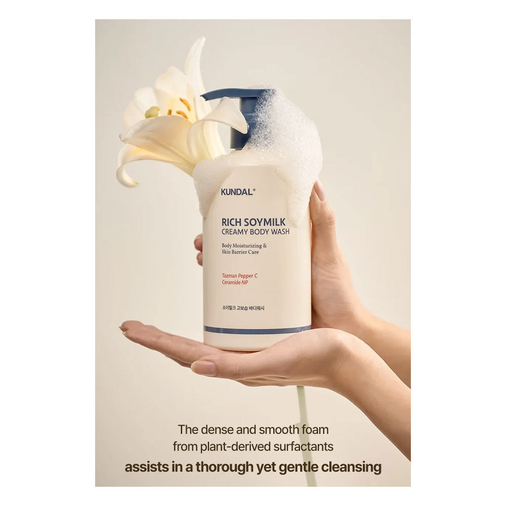 KUNDAL Rich Soymilk Body Wash - Peaches&Creme Shop Korean Skincare Malta