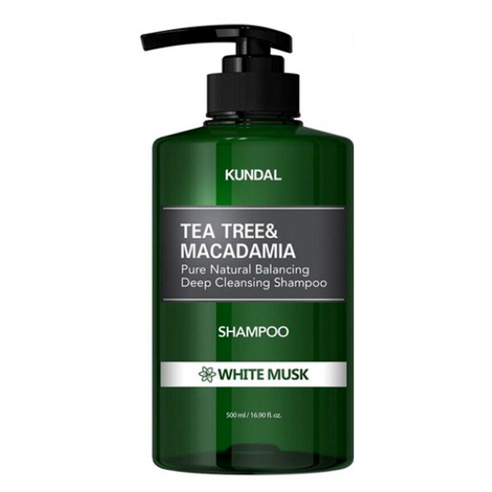 KUNDAL Tea Tree & Macadamia Deep Cleansing Shampoo - Peaches&Creme Shop Korean Skincare Malta