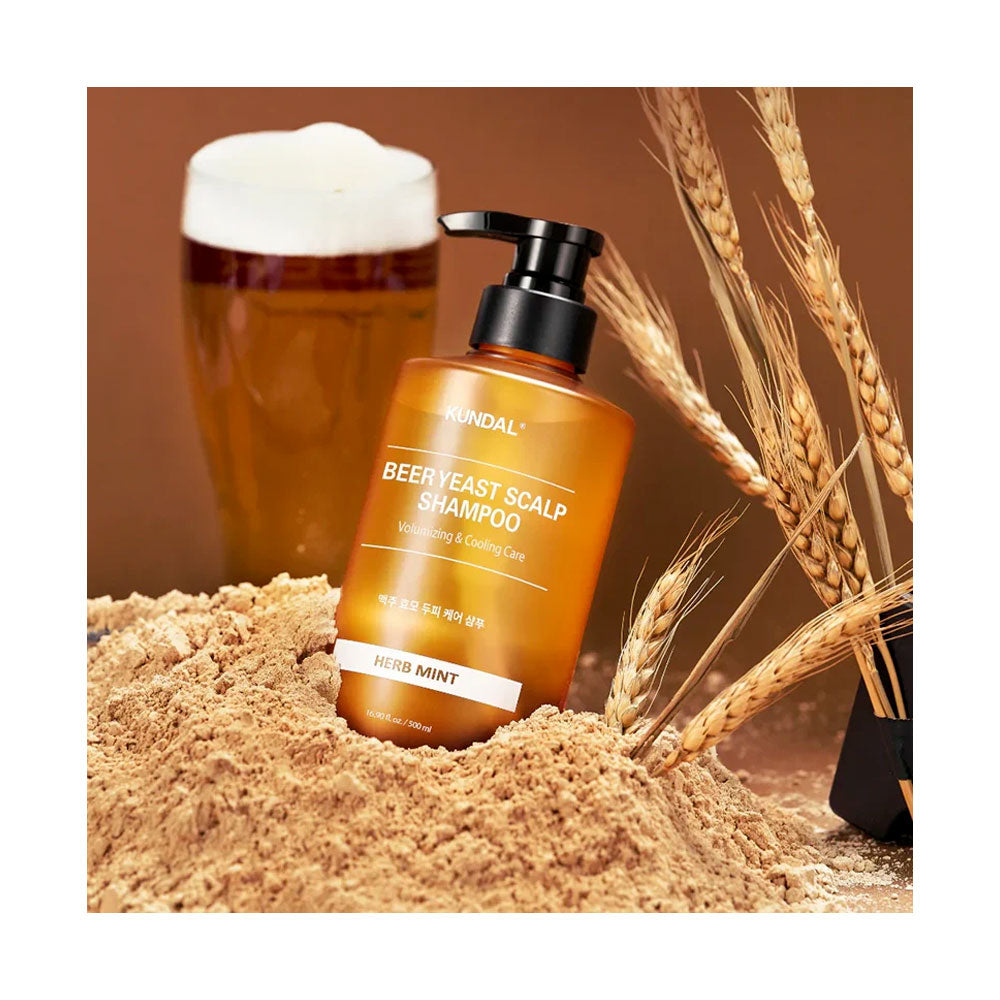 KUNDAL Beer Yeast Scalp Shampoo - Peaches&Creme Shop Korean Skincare Malta