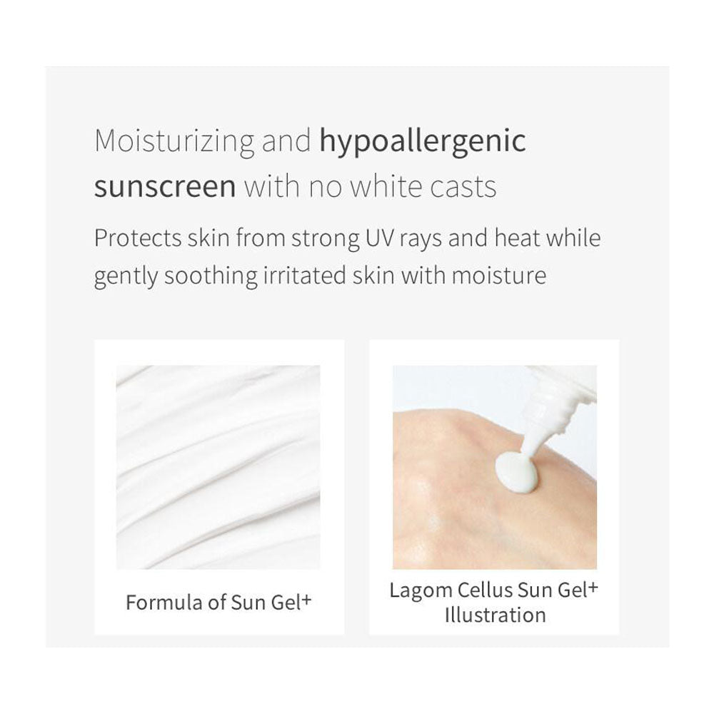 LAGOM Cellus Sun Gel+ - Peaches&Creme Shop Korean Skincare Malta