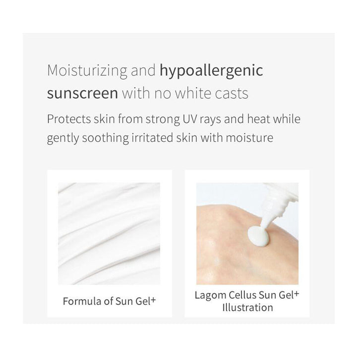 LAGOM Cellus Sun Gel+ - Peaches&Creme Shop Korean Skincare Malta