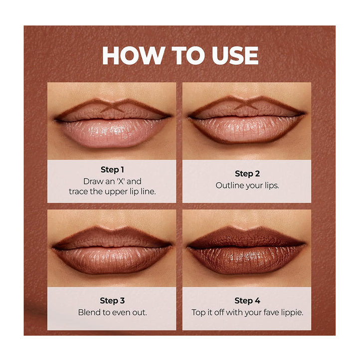 A makeup application guide titled &