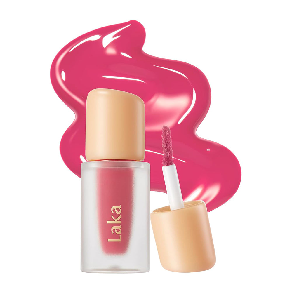 Laka lip product with applicator on a white background