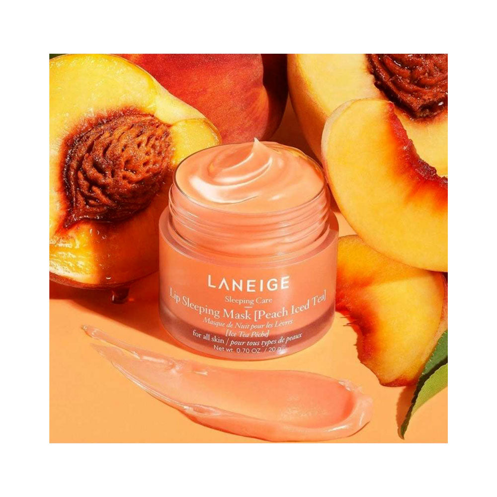 Laneige Lip Sleeping Mask PEACH ICED TEA - Peaches&Creme Shop Korean Skincare Malta