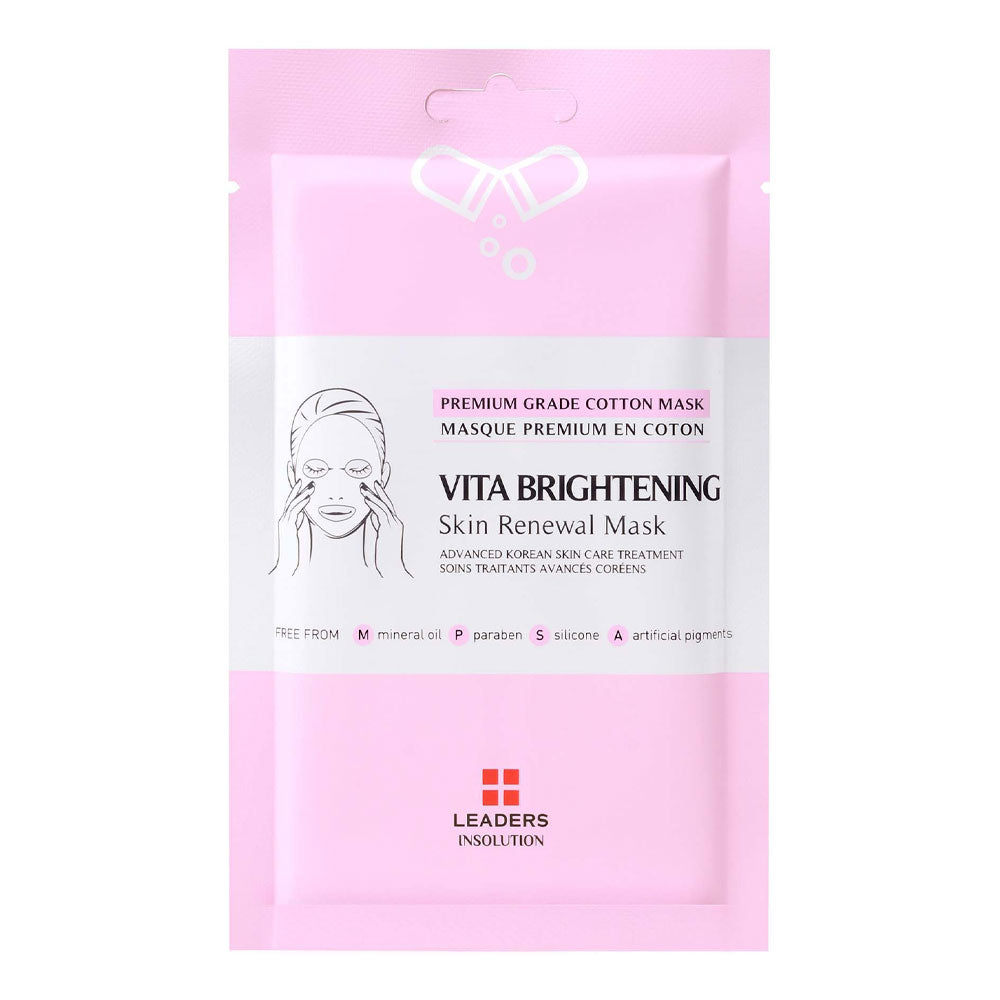 LEADERS Vita Brightening Skin Renewal Mask - Peaches&Creme Shop Korean Skincare Malta