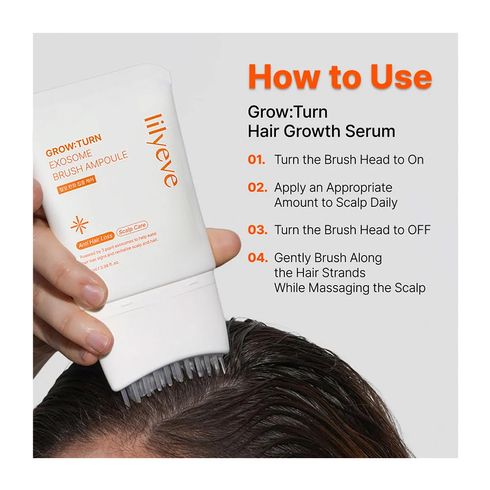 LILYEVE Grow Turn Exosome Brush Ampoule - Peaches&Creme Shop Korean Skincare Malta