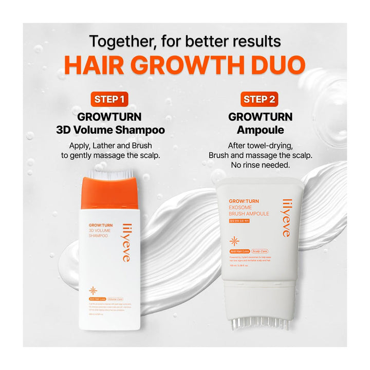 LILYEVE Grow Turn Exosome Brush Ampoule - Peaches&Creme Shop Korean Skincare Malta