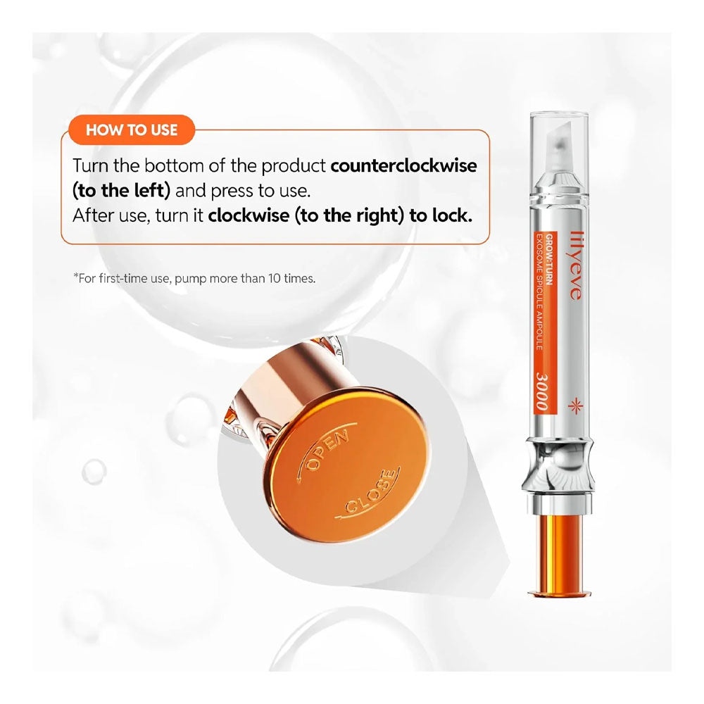 LILYEVE Grow:Turn Exosome Spicule Ampoule 3000 - Peaches&Creme Shop  Korean Skincare Malta