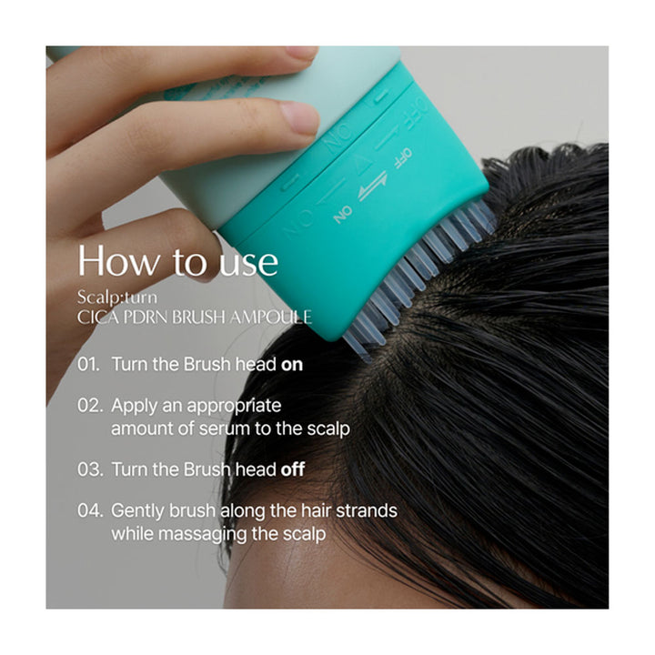 LILYEVE Scalp:Turn Cica PDRN Brush Ampoule - Peaches&Creme Shop Korean Skincare Malta