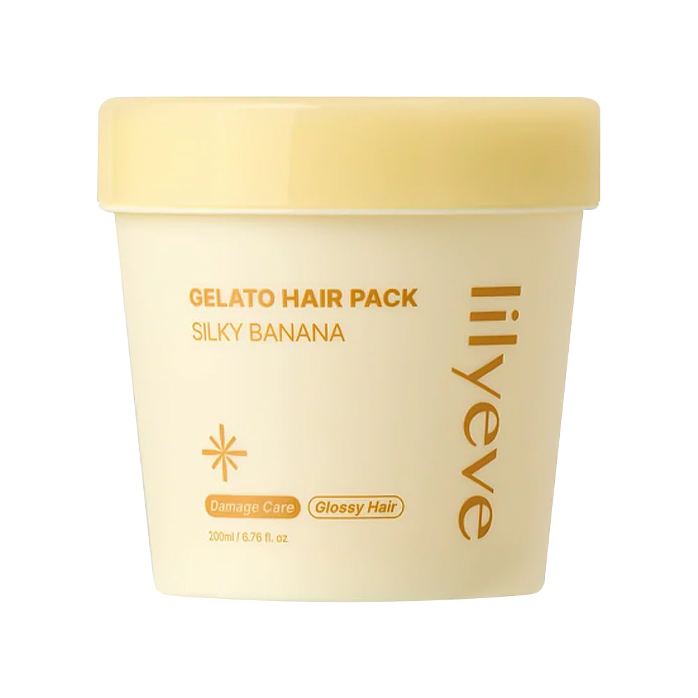 LILYEVE Gelato Hair Pack Silky Banana - Peaches&Creme Shop Korean Skincare Malta