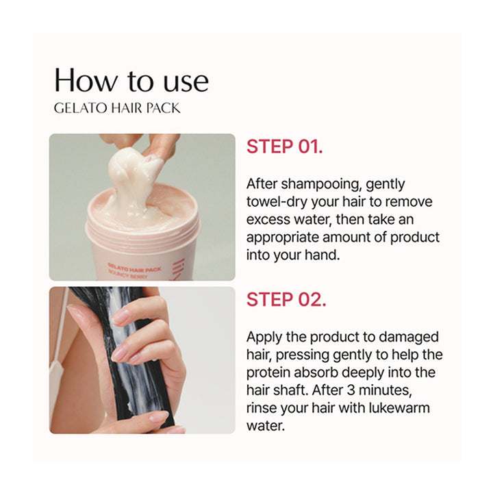 LILYEVE Gelato Hair Pack Silky Banana - Peaches&Creme Shop Korean Skincare Malta
