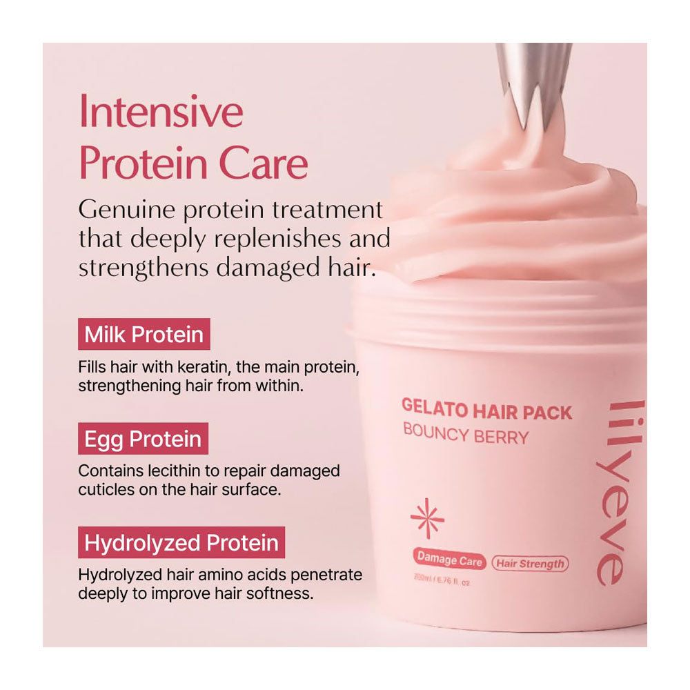LILYEVE Gelato Hair Pack Bouncy Berry - Peaches&Creme Shop Korean Skincare Malta