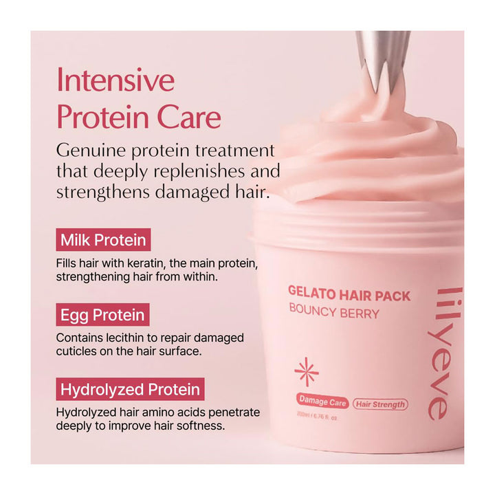 LILYEVE Gelato Hair Pack Bouncy Berry - Peaches&Creme Shop Korean Skincare Malta