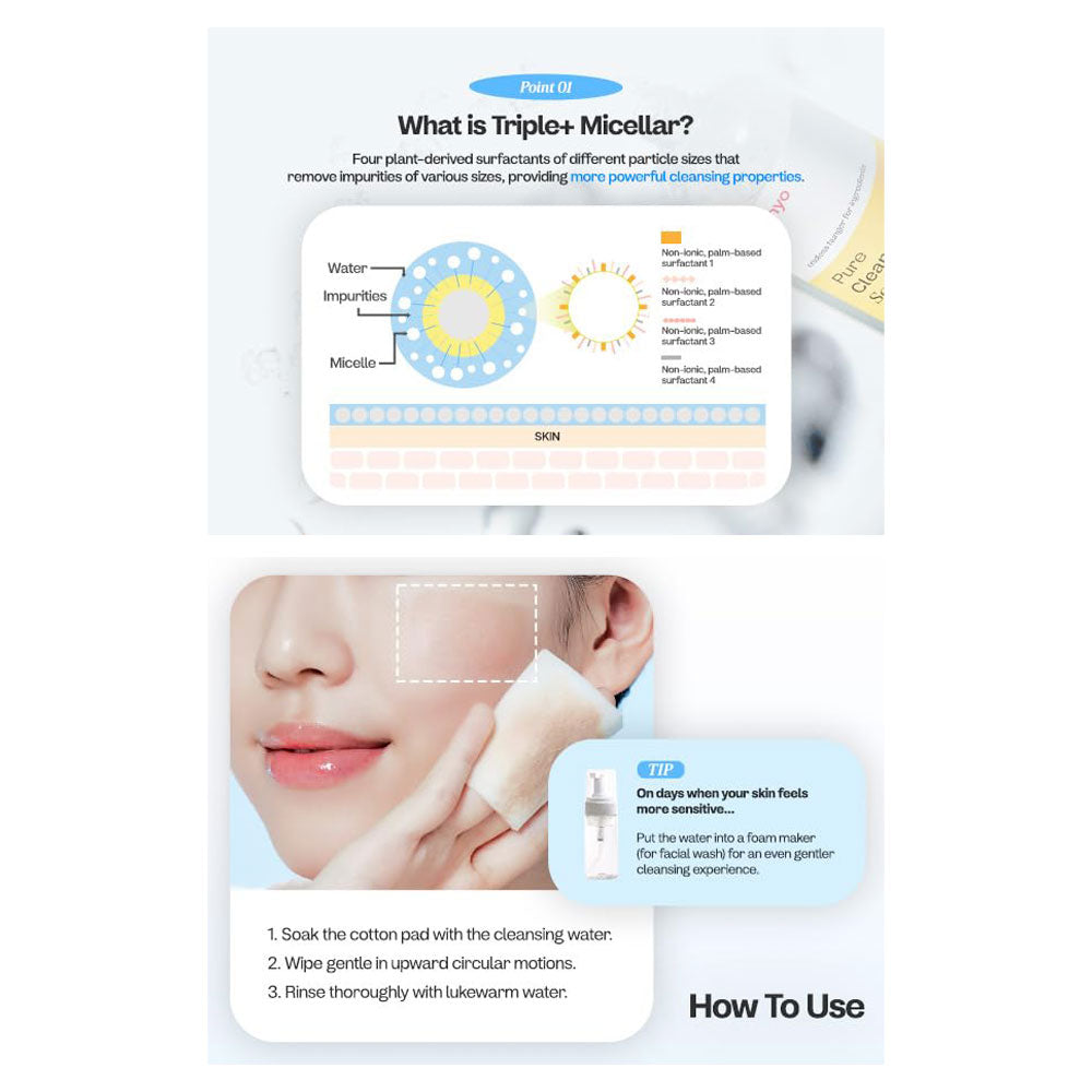 MA:NYO Pure Cleansing Water Sensitive - Peaches&Creme Shop Korean Skincare Malta