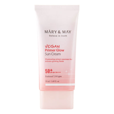 MARY&MAY Vegan Primer Glow Sun Cream - Peaches&Creme Shop Korean Skincare Malta