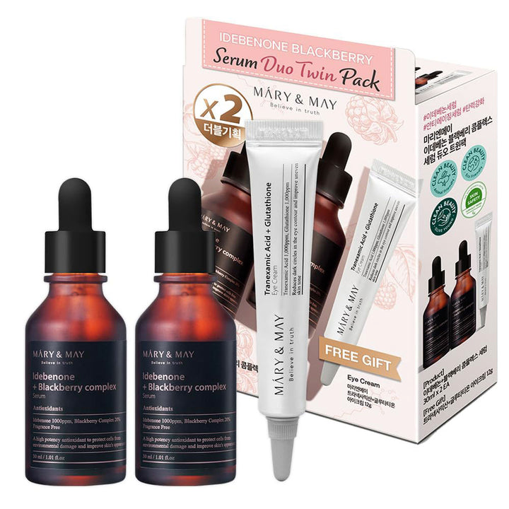 MARY & MAY Idebenone + Blackberry Complex Serum - Peaches&Creme Shop Korean Skincare Malta