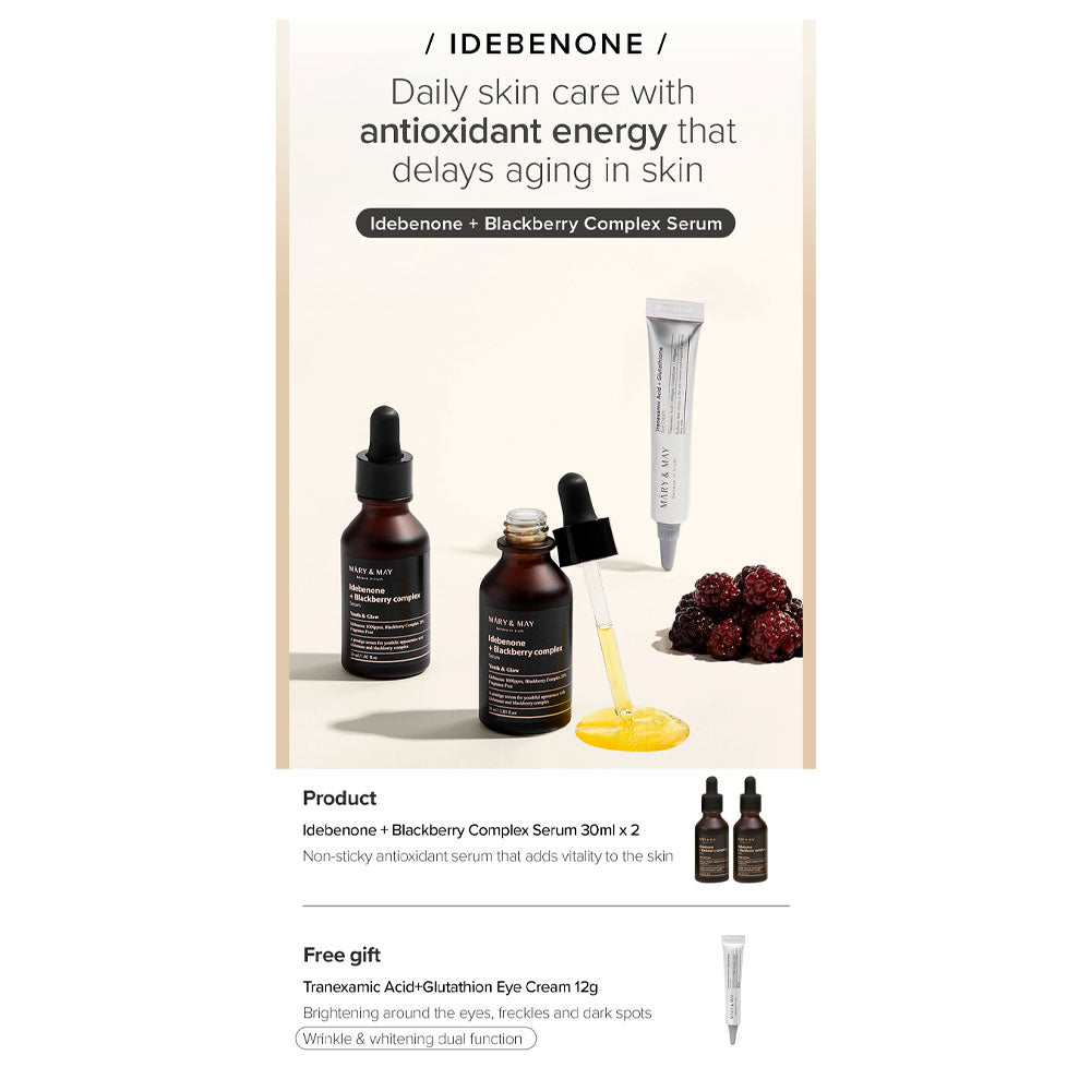 Idebenone + Blackberry Complex Serum [Duo Twin Pack Limited Edition + FREE Mini Eye Cream ]