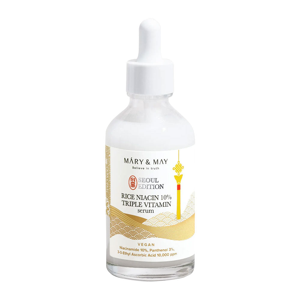 MARY & MAY Rice Niacin 10% Triple Vitamin Serum - Peaches&Creme Shop Korean Skincare Malta