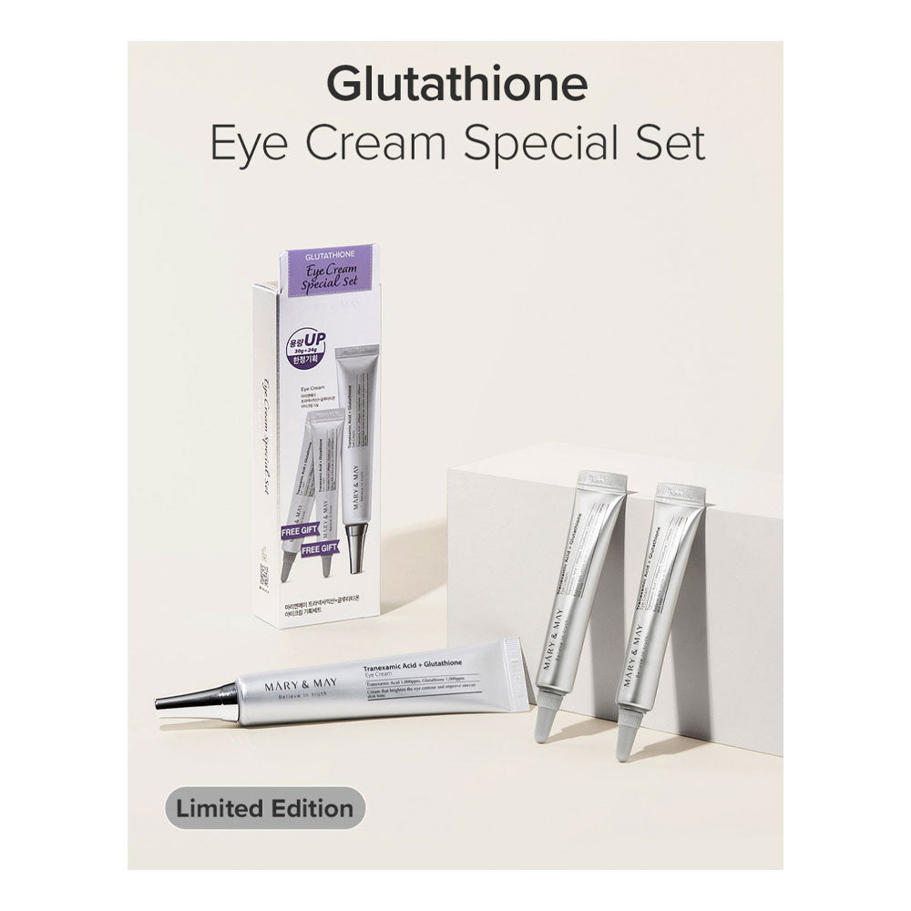 MARY & MAY Tranexamic Acid + Glutathione Eye Cream - Peaches&Creme Shop Korean Skincare Malta