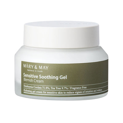MARY & MAY Sensitive Soothing Gel Cream - Peaches&Creme Shop Korean Skincare Malta