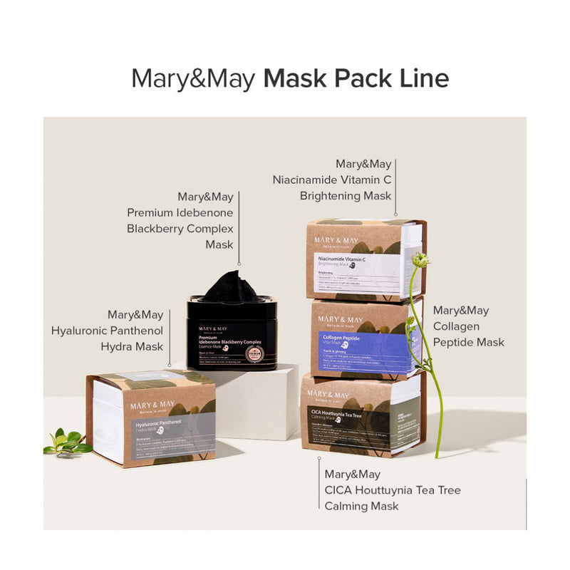 MARY & MAY Hyaluronic Panthenol Hydra Mask - Peaches&Creme Shop Korean Skincare Malta