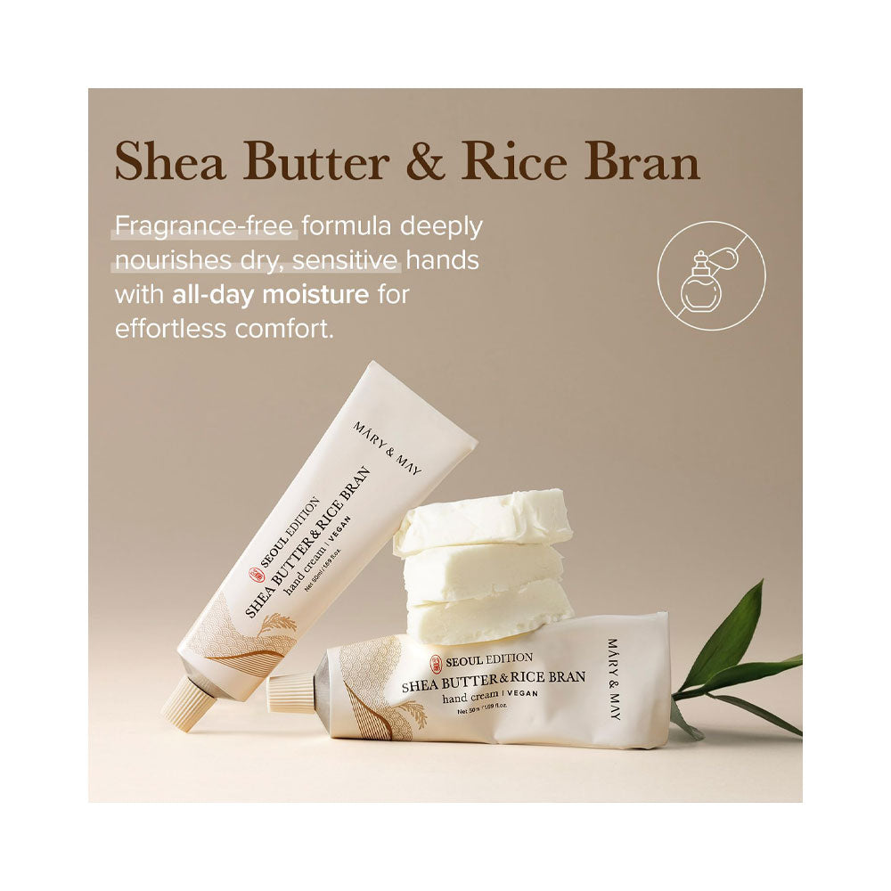 MARY&MAY SEOUL EDITION Shea Butter & Rice Bran Hand Cream - Peaches&Creme Shop Korean Skincare Malta