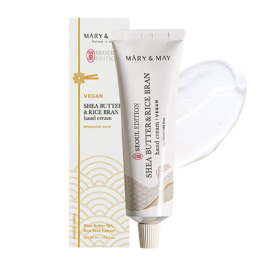 MARY&MAY SEOUL EDITION Shea Butter & Rice Bran Hand Cream - Peaches&Creme Shop Korean Skincare Malta