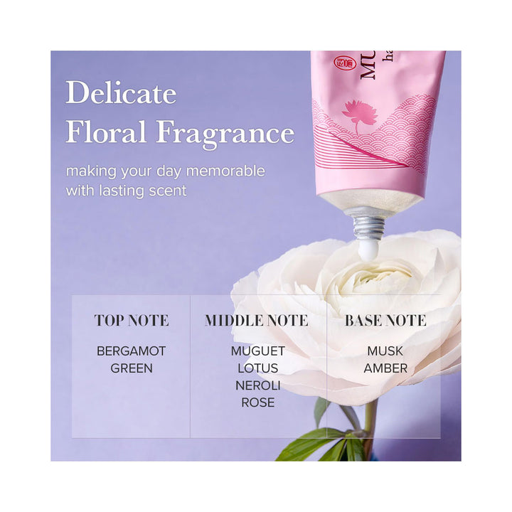 MARY&MAY SEOUL EDITION Muguet & Lotus Hand Cream - Peaches&Creme Shop Korean Skincare Malta