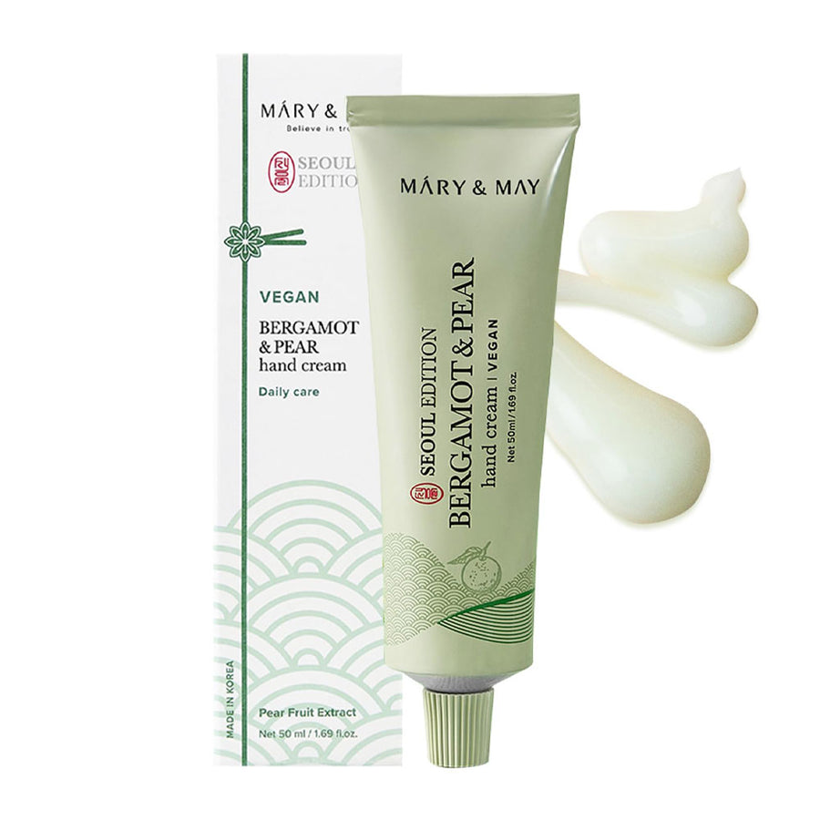 MARY&MAY SEOUL EDITION Bergamot & Pear Refreshing Hand Cream - Peaches&Creme Shop Korean Skincare Malta