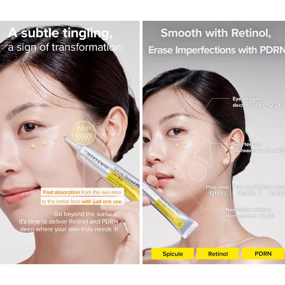 MARY&MAY Spicule Retinol PDRN Cream - Peaches&Creme Shop Korean Skincare Malta